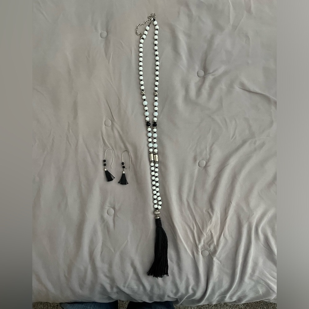 Necklace and earrings
